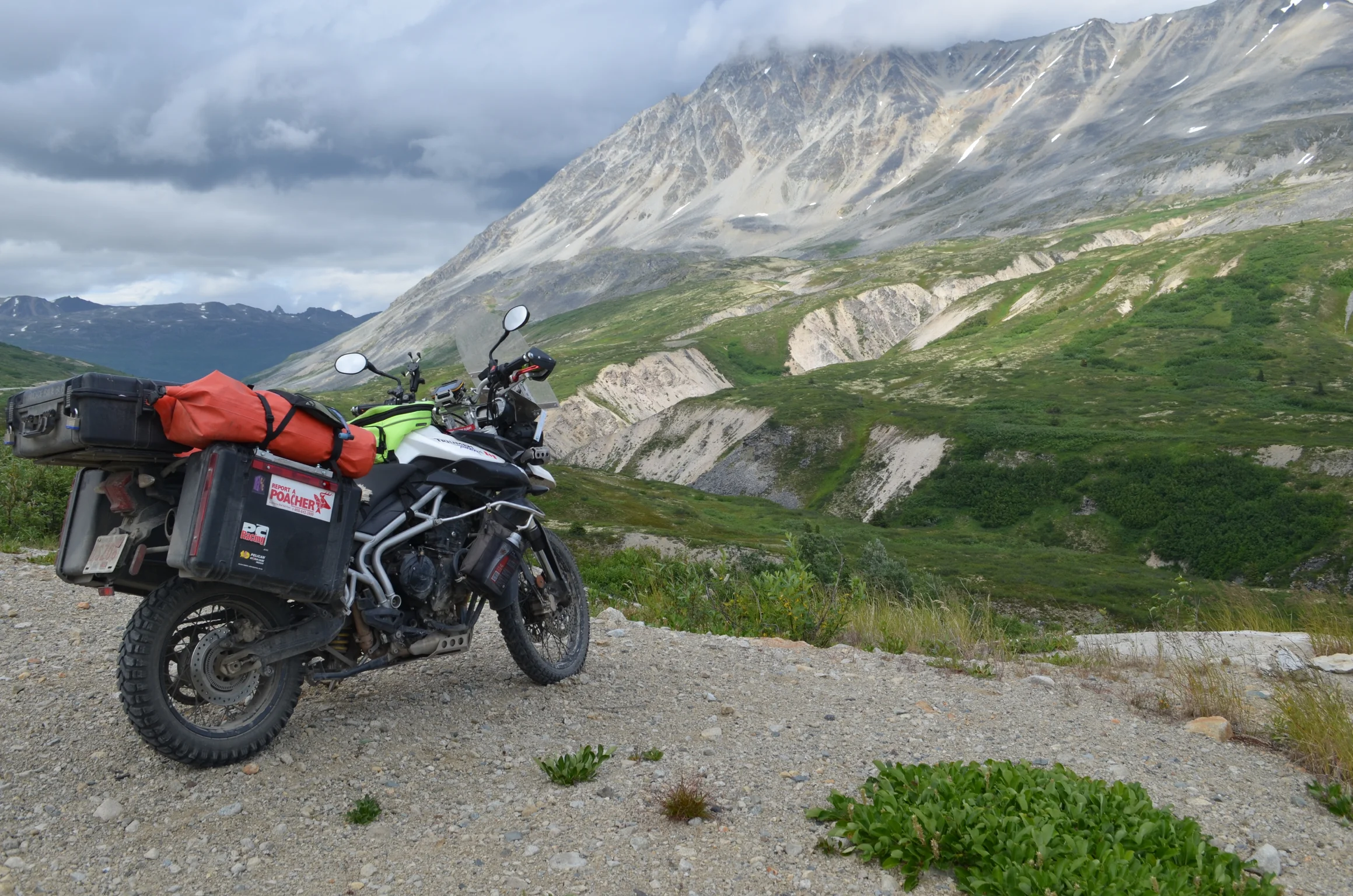 Hobbes, our 2011 Triumph Tiger motorcycle for adventures and daily commuting