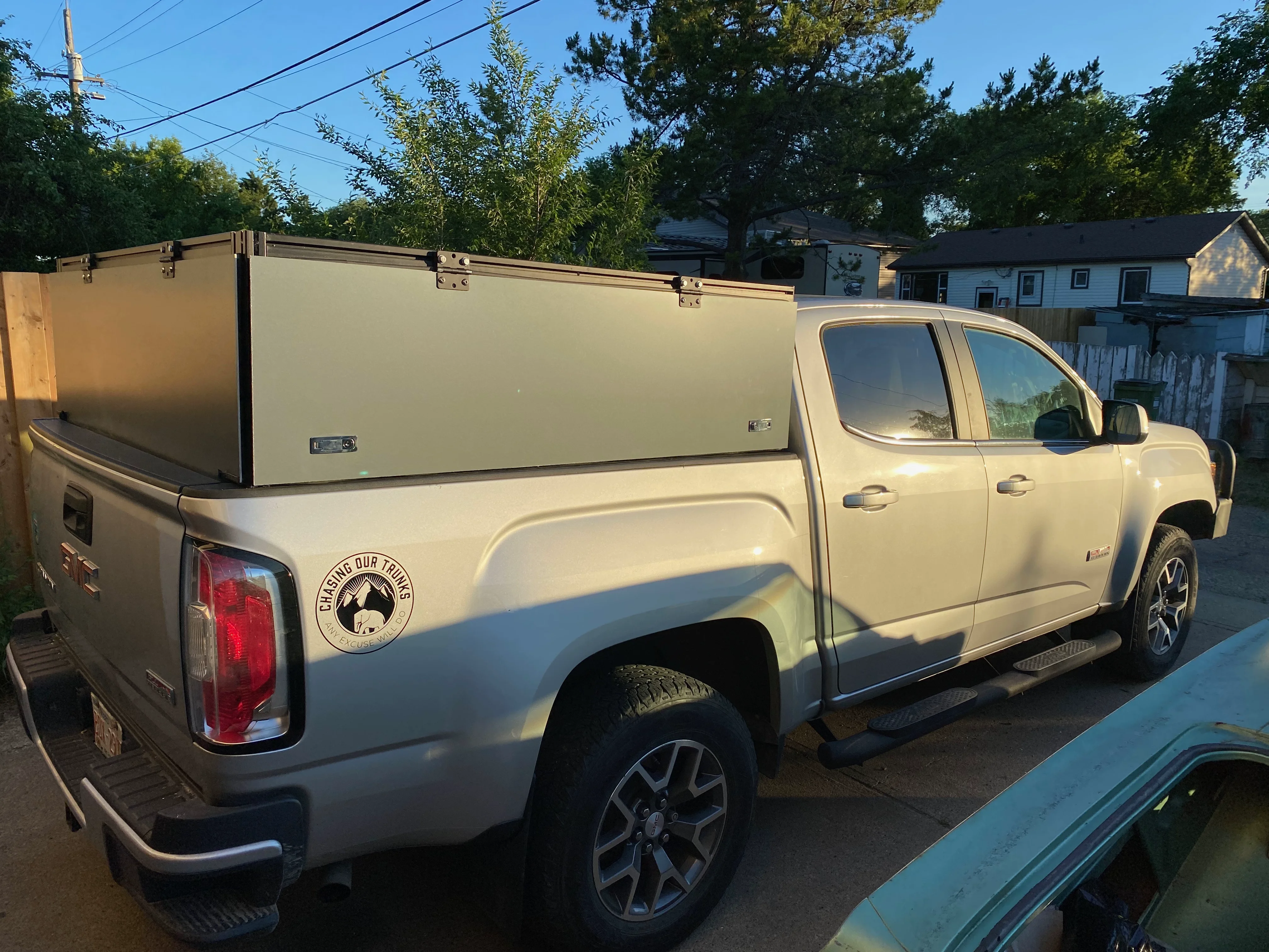 Completed canopy structure in dried-in state