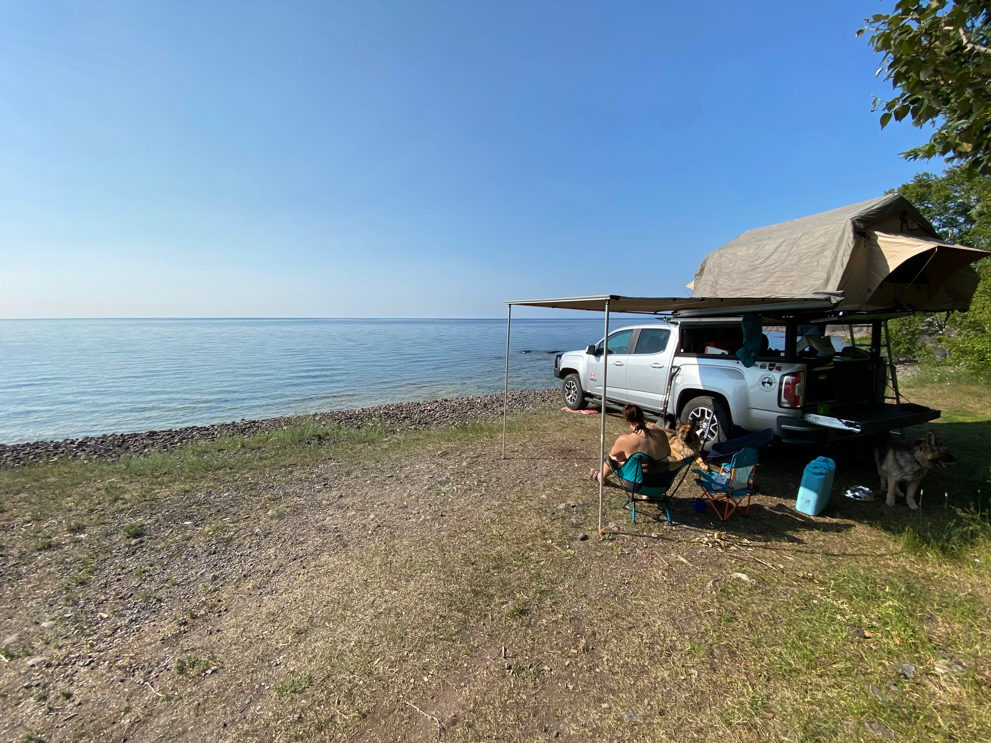 Pac on remote forest road